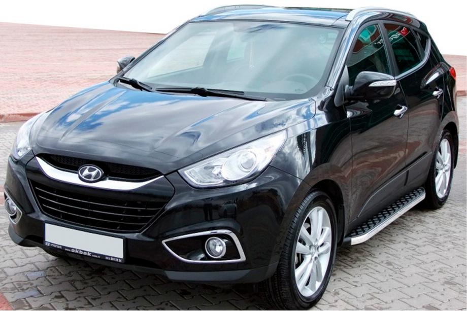 Hyundai IX-35 2010-2015 Praguri Laterale BlackLine (2 buc, Aluminiu) Image