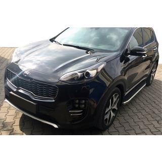 Praguri Laterale BlackLine (2 buc, Aluminiu) Kia Sportage 2010-2015 foto 1