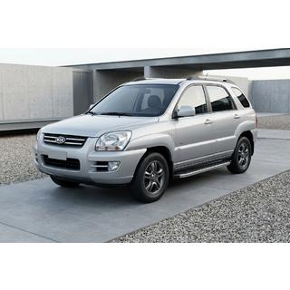 Praguri Laterale BlackLine (2 buc, Aluminiu) Kia Sportage 2004-2010 foto 1