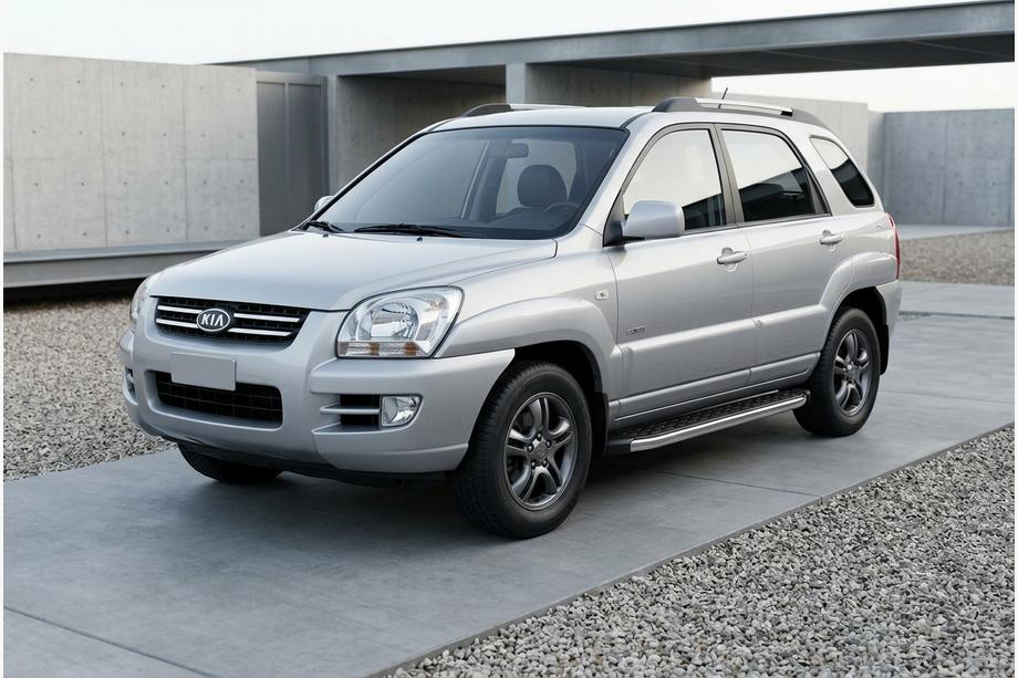 Kia Sportage 2004-2010 Praguri Laterale BlackLine (2 buc, Aluminiu) Image