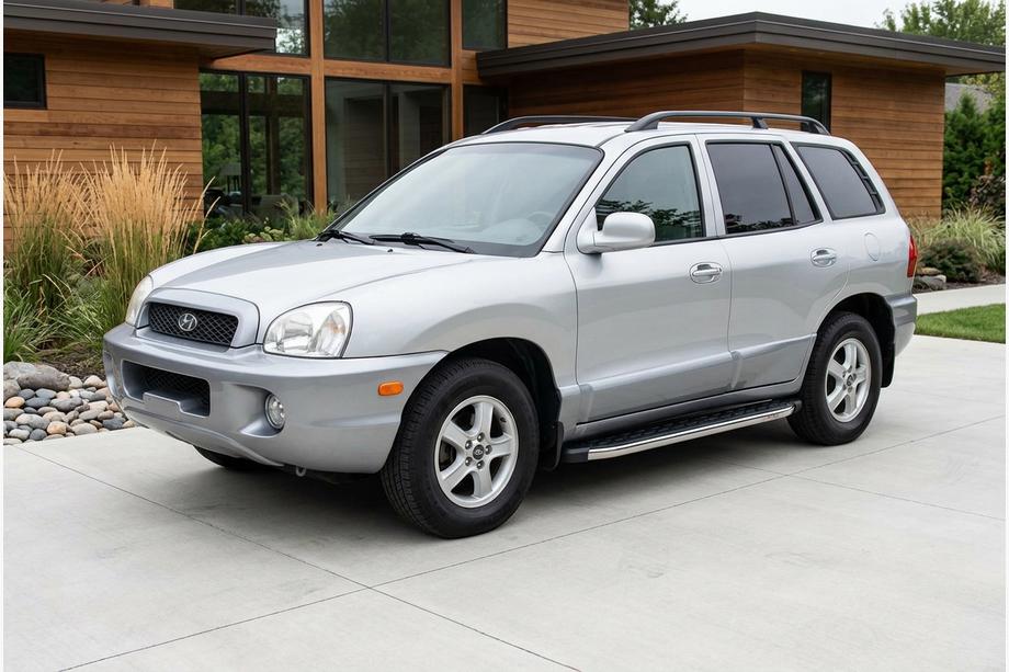 Hyundai Santa Fe 1 2000-2006 Praguri Laterale BlackLine (2 buc, Aluminiu) Image