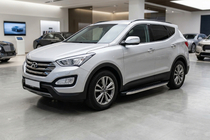 Hyundai Santa Fe 3 2012-2018 Praguri Laterale BlackLine (2 buc, Aluminiu) foto 1