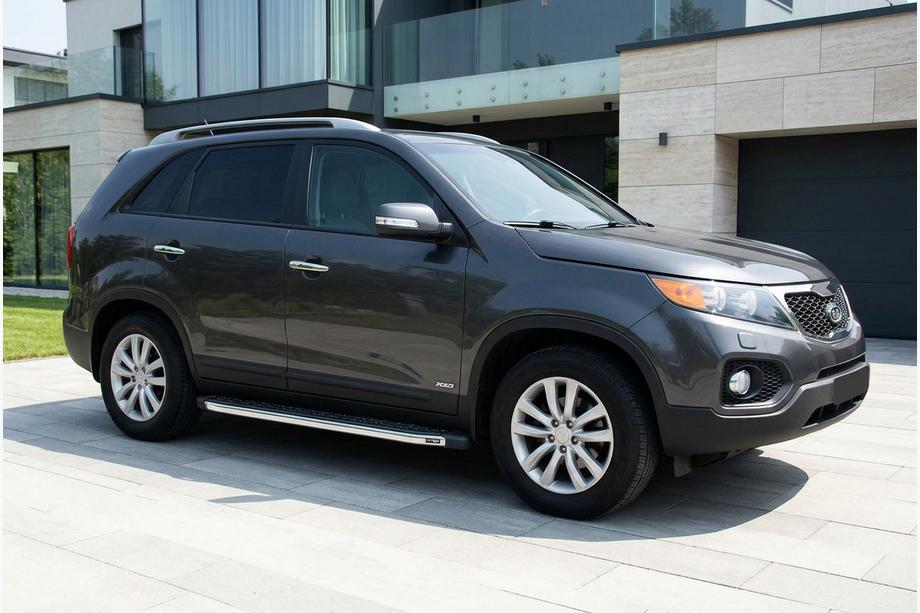 Kia Sorento II XM 2009-2014 Praguri Laterale BlackLine (2 buc, Aluminiu) Image