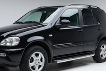 Mercedes ML W163 1997-2005 Praguri Laterale BlackLine (2 buc, Aluminiu) foto 1