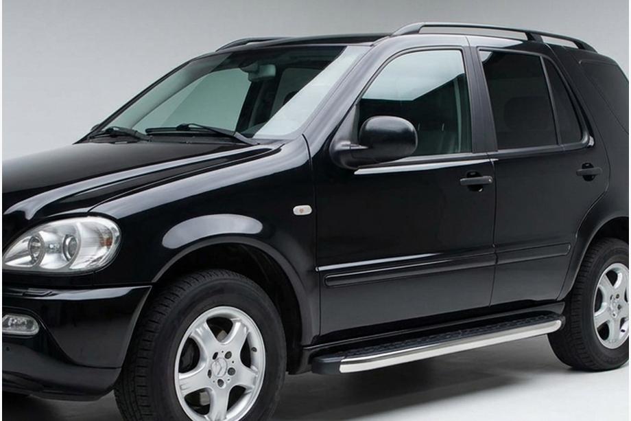 Mercedes ML W163 1997-2005 Praguri Laterale BlackLine (2 buc, Aluminiu) Image