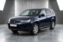 Mitsubishi Outlander 2006-2012 Praguri Laterale BlackLine (2 buc, Aluminiu) foto 1