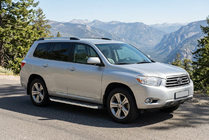 Toyota Highlander 2008-2013 Praguri Laterale BlackLine (2 buc, Aluminiu) foto 1