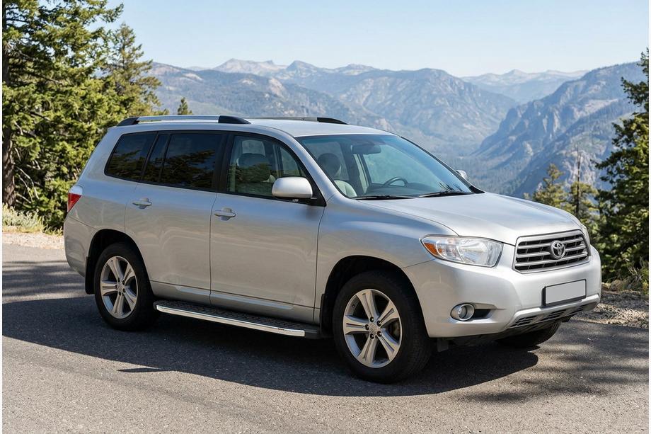 Toyota Highlander 2008-2013 Praguri Laterale BlackLine (2 buc, Aluminiu) Image