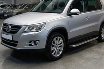Volkswagen Tiguan 2007-2016 Praguri Laterale BlackLine (2 buc, Aluminiu) foto 1