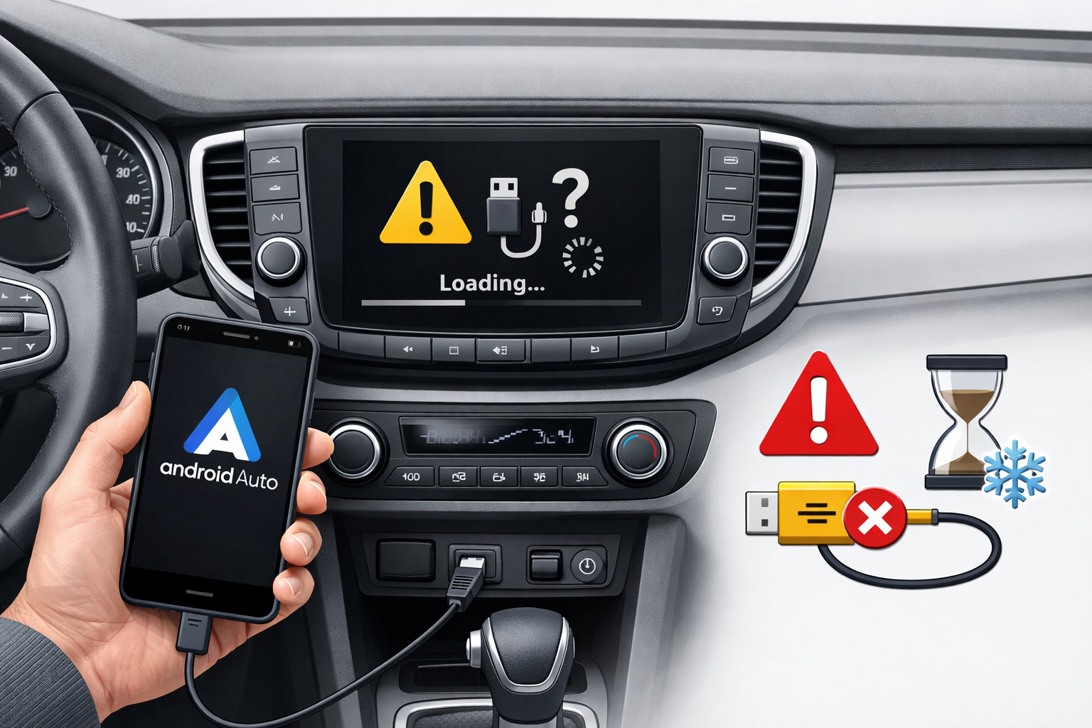 De ce Android Auto nu functioneaza sau se blocheaza