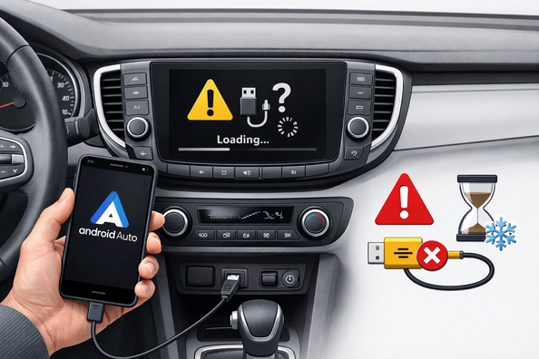 De ce Android Auto nu functioneaza sau se blocheaza