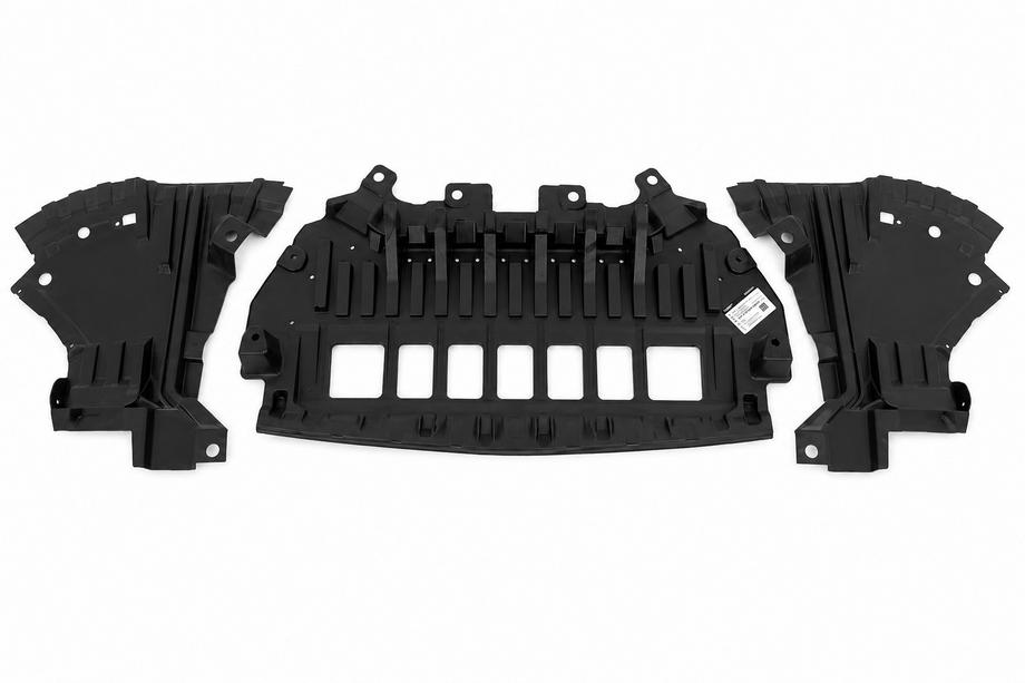 Mercedes S-class W222 2013-2022 Protectie din plastic sub bara S63/S65 (3 buc.) Foto 1