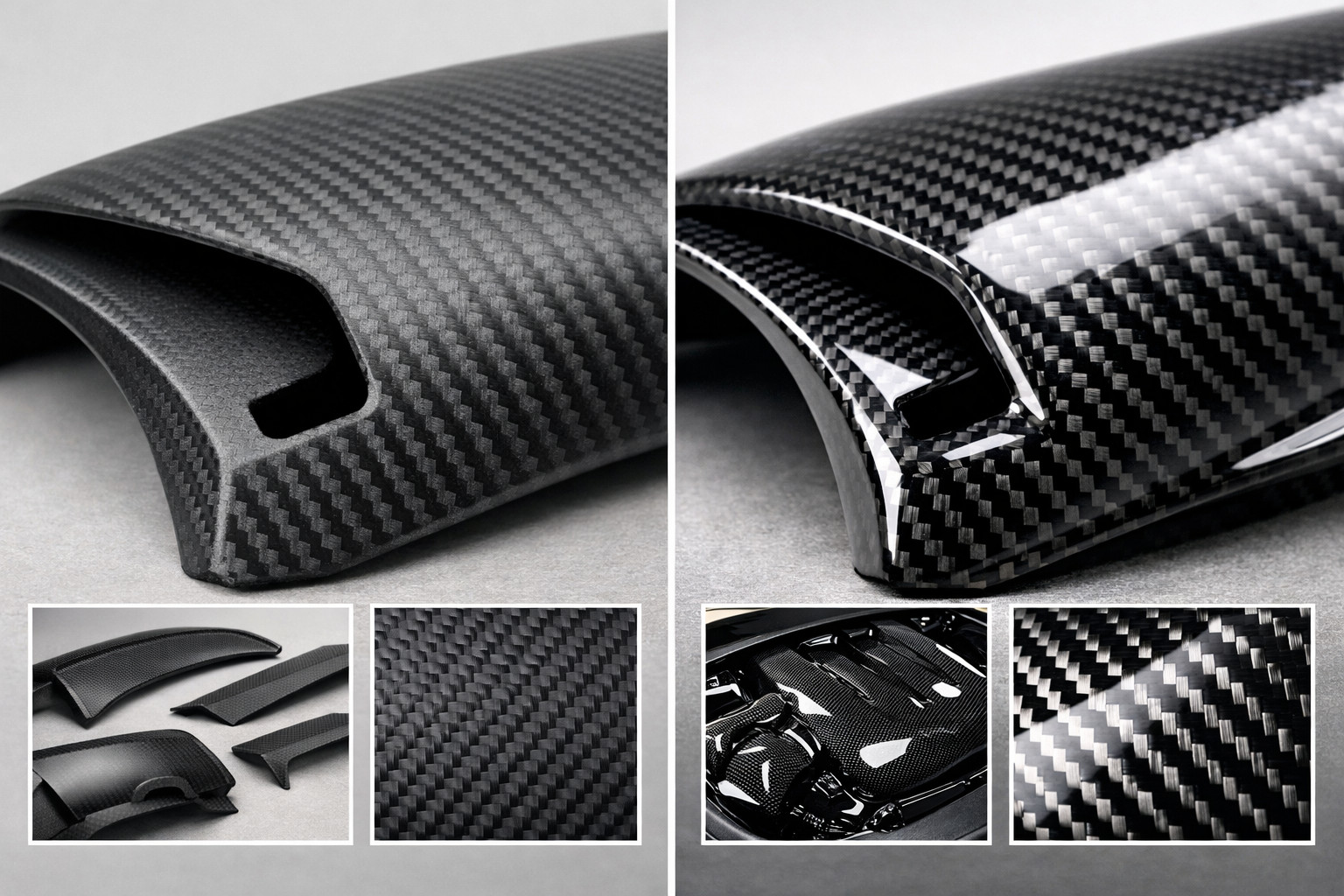 Carbon uscat sau umed: care e diferenta si pe care sa-l alegi