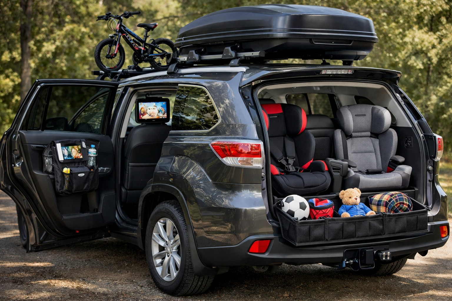 Toyota Highlander 2013-2019: upgrade de start pentru copii, bagaje si al treilea rand