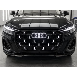 Grila fata RSQ-Style LED (2024-2026, negru lucios) Audi Q7 2015–2026 foto 1