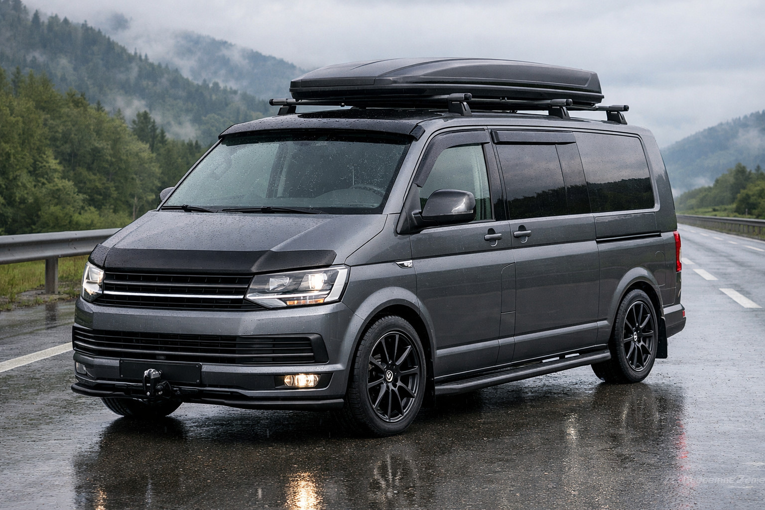 Upgrade de start pentru Volkswagen T6 2015–2024: traseu si ploaie