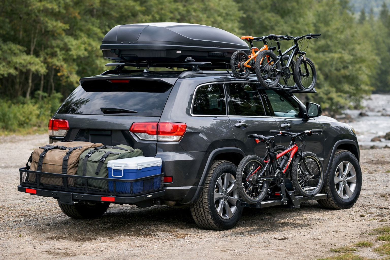 Ce sa montezi pe Jeep Grand Cherokee WK2 pentru familie si bagaje grele
