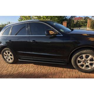 Praguri laterale Premium Black (2 buc., inox) Audi Q5 2008-2017 foto 2
