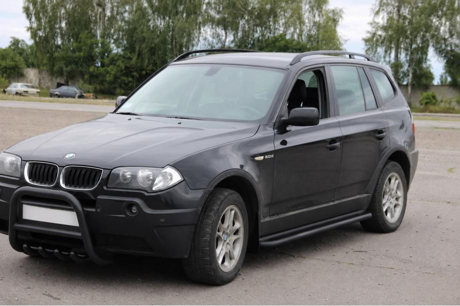 BMW X3 E83 2003-2010 Praguri laterale KB001 Black (otel inoxidabil) Foto 2