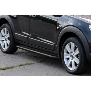 Praguri laterale Premium Black (2 buc., inox) Chevrolet Captiva 2006-2019 foto 3