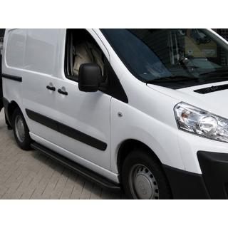 Praguri laterale Premium Black (2 buc., inox) foto 1