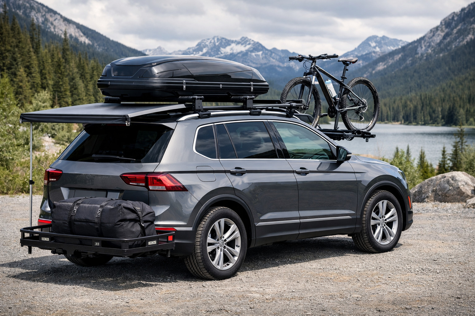 Ce sa montezi pe Volkswagen Tiguan 2016-2023 pentru bagaj pe acoperis si calatorii