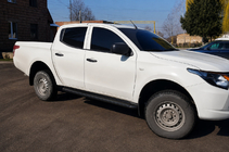 Fiat Fullback 2016- Praguri laterale Premium (2 buc., inox) Black foto 2