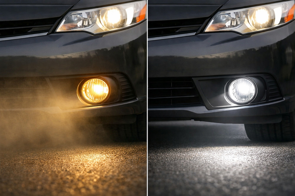Proiectoare ceata halogen sau LED: ce e mai bun pentru zilnic Fotografie 1