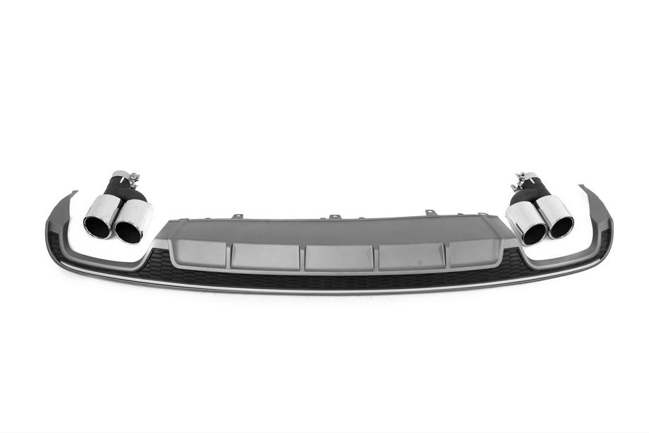 Audi A6 C7 2011–2018 Difuzor spate cu ornamente evacuare S-Style (pentru S / S-Line 2014-2018) Foto 7