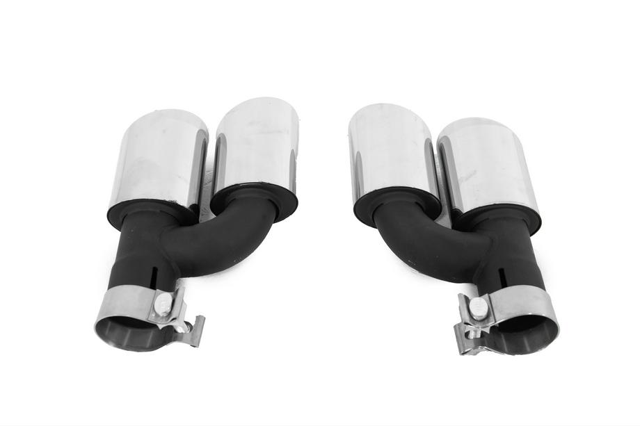 Audi A6 C7 2011–2018 Difuzor spate cu ornamente evacuare S-Style (pentru S / S-Line 2014-2018) Foto 11