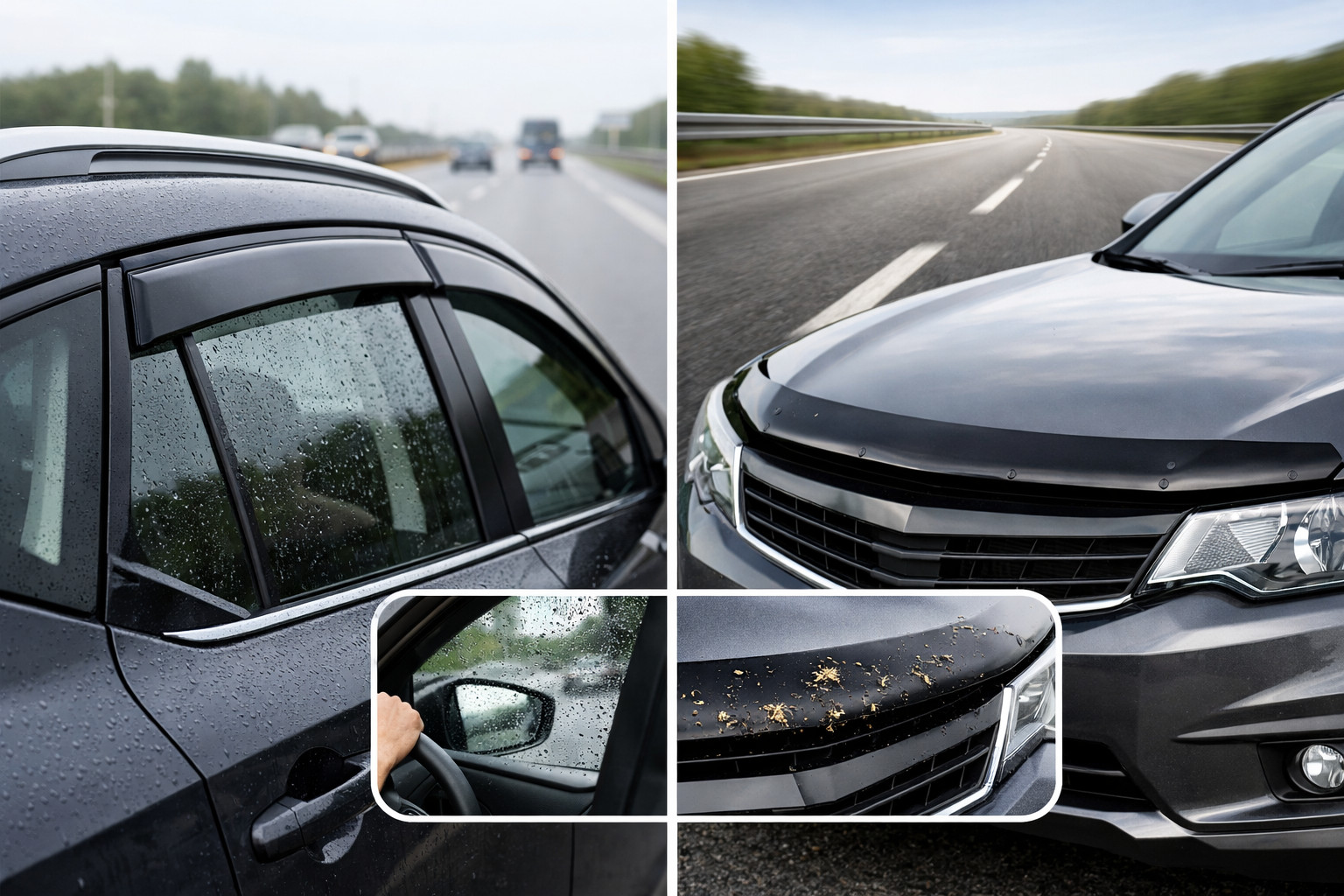 Deflectoare geamuri sau deflector capota: ce e mai util in oras si pe autostrada
