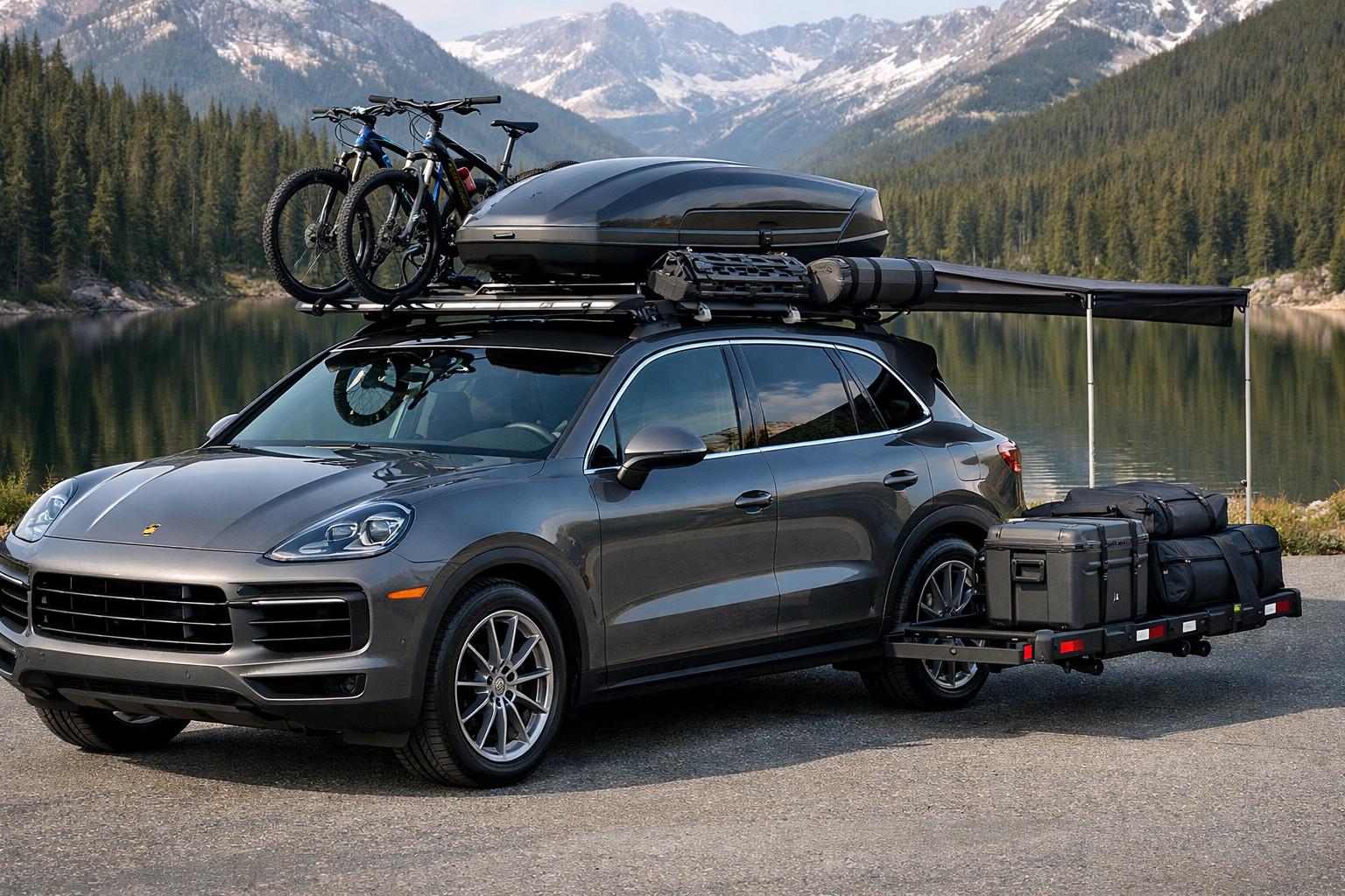 Ce sa montezi pe Porsche Cayenne 2018+ pentru acoperis si calatorii