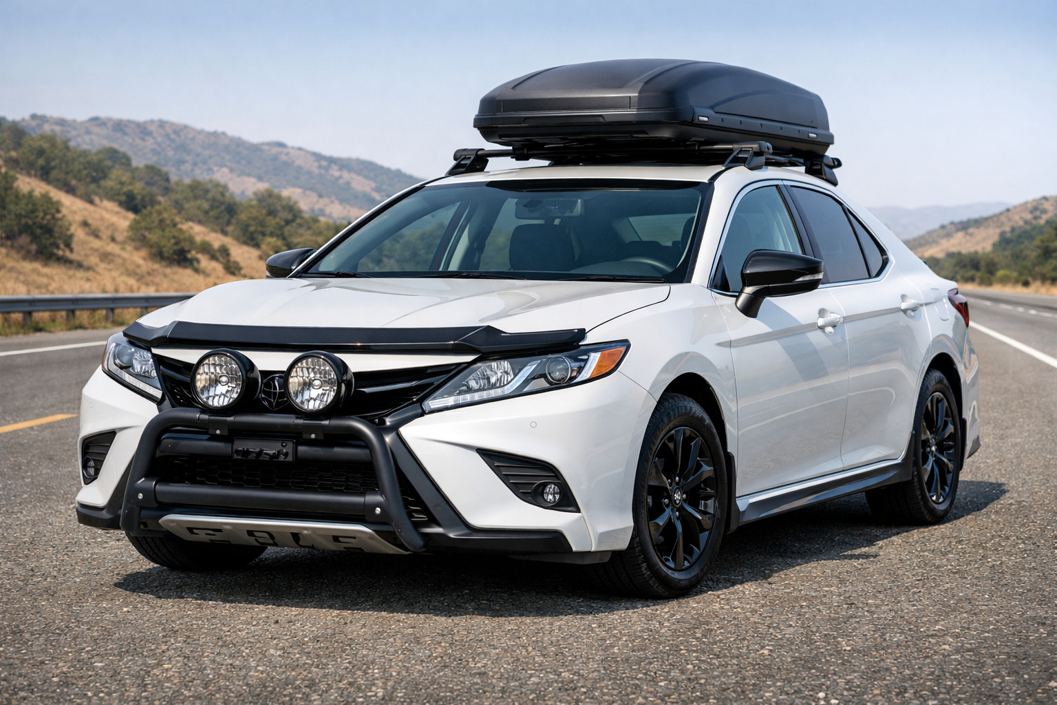 Ce sa montezi pe Toyota Camry 2017–2023 pentru autostrada si protectia frontului