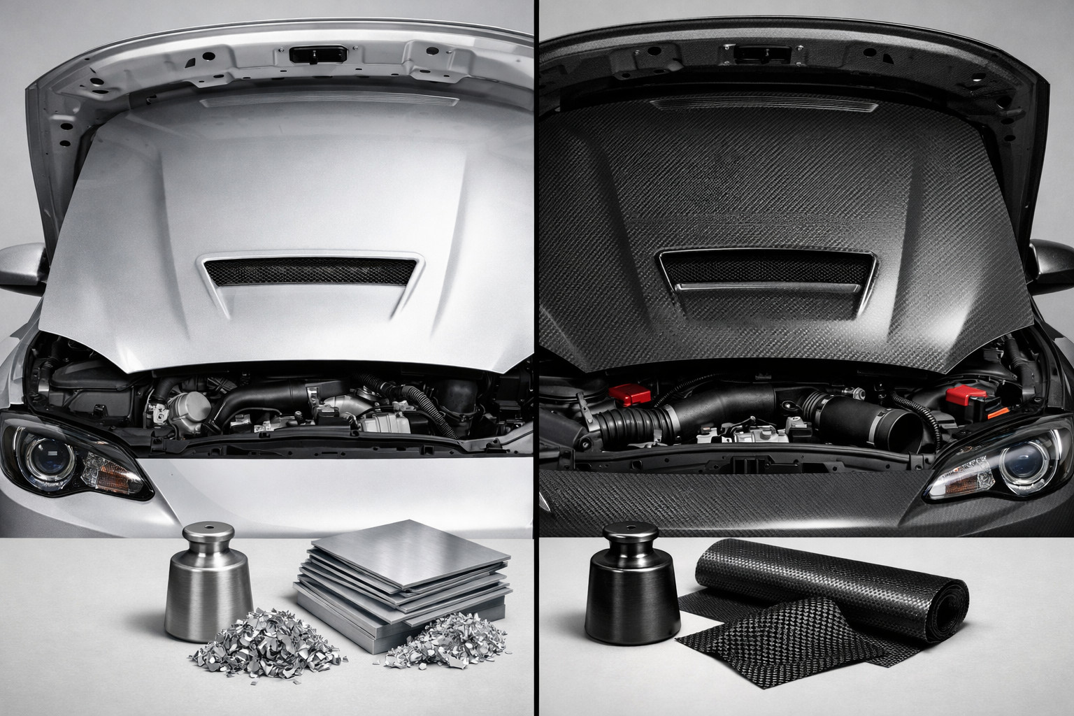 Capota din aluminiu sau carbon: ce merita pentru inlocuire si tuning