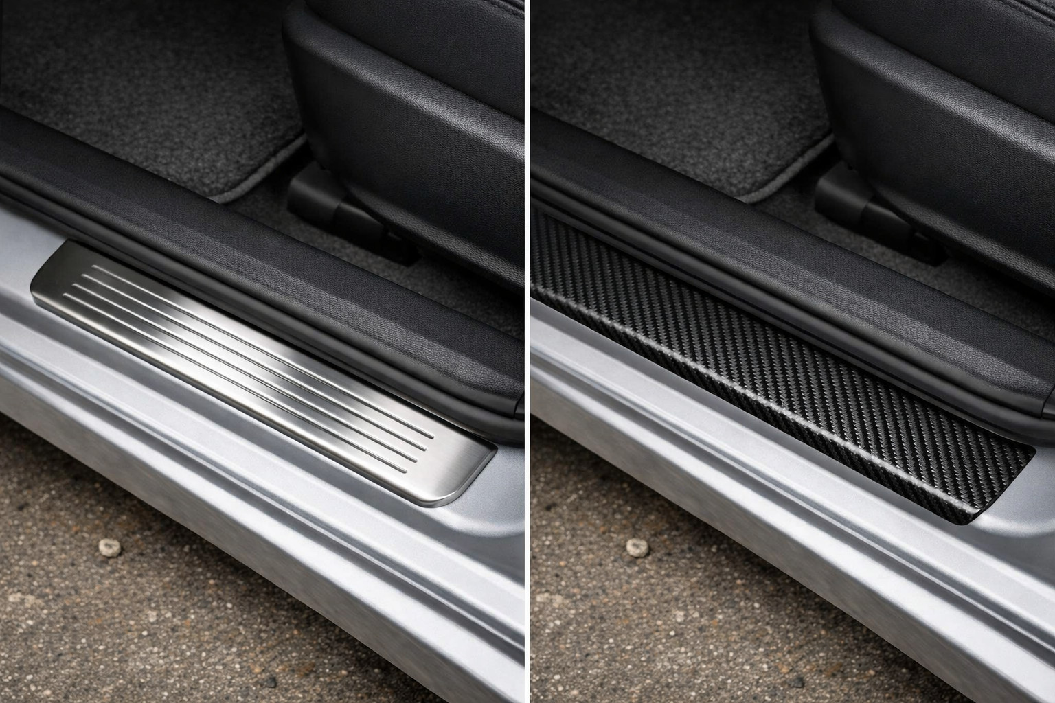 Protectii praguri din inox sau carbon: ce e mai practic pentru masina de zi cu zi