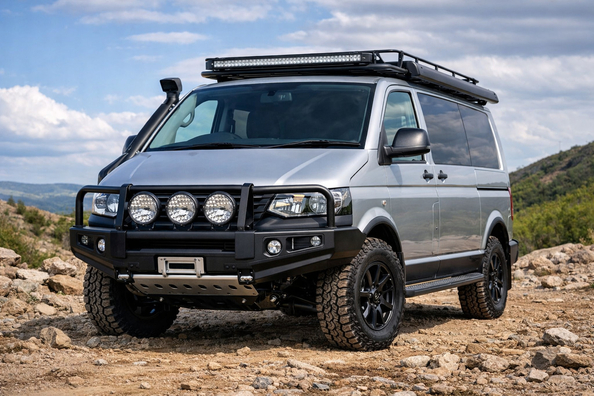 Ce sa montezi pe Volkswagen T5 Transporter pentru drum lung, pietre si protectia partii frontale