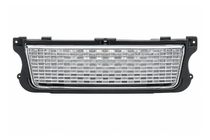 Range Rover III L322 2002-2012 Grila radiator cu grile laterale, argintie (2010-2012) foto 1