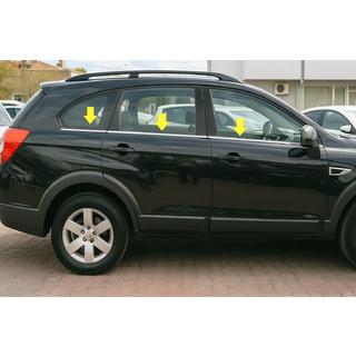 Ornamente inferioare geamuri inox (6 buc) Chevrolet Captiva 2006-2019 foto 1