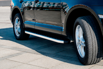 Volkswagen Touareg 2002–2010 Praguri Laterale BlackLine (2 buc, Aluminiu) foto 2