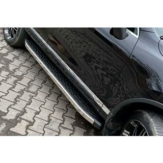 Praguri Laterale BlackLine (2 buc, Aluminiu) Volkswagen Touareg 2002–2010 foto 1