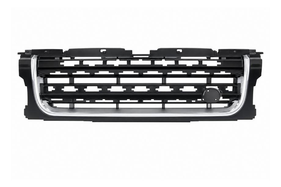 Land Rover Discovery III 2004–2009 Grila radiator complet neagra / banda ornament argintie (2014) Foto 1