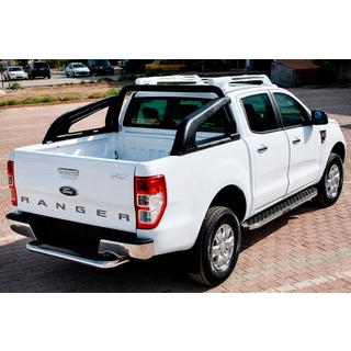 Praguri Laterale BlackLine (2 buc, Aluminiu) Ford Ranger 2011–2022 foto 1