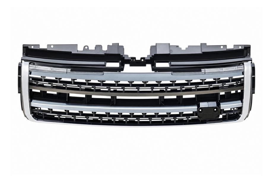 Range Rover Evoque 2012-2018 Grila radiator neagra cu insertii argintii (2016) Image