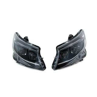 Faruri fata 2025 Design LED Black (pentru Vito, 2 buc.) Mercedes Vito/V-class W447 2014- foto 1