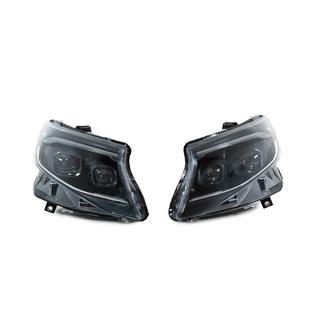 Faruri fata 2025 Design LED Black (pentru Vito, 2 buc.) Mercedes Vito/V-class W447 2014- foto 2