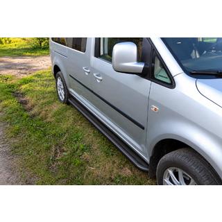 Praguri laterale Premium Black (2 buc., inox) Volkswagen Caddy 2004-2010 foto 1