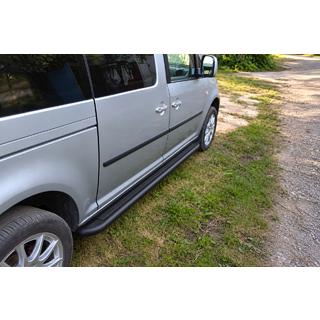 Praguri laterale Premium Black (2 buc., inox) Volkswagen Caddy 2004-2010 foto 2