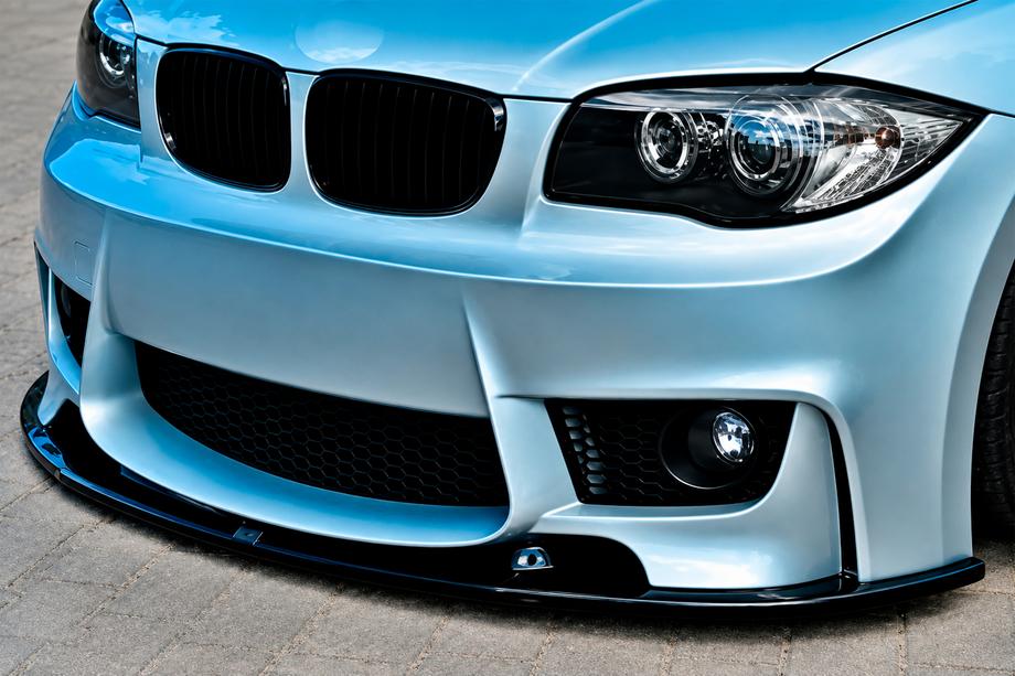 BMW 1 Series E81/E82/E87/E88 2004-2011 Lip spoiler fata DPT (pentru 1M E87, 2004-2008, negru lucios) Foto 1