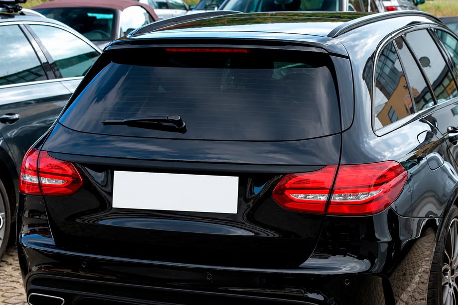 Mercedes C-class W205 2014-2021 Spoiler DPT (SW, Negru Lucios) Foto 1