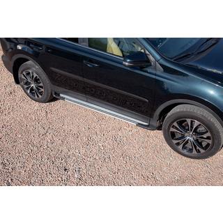 Praguri laterale OEM V4 Silver (2016-2018, 2 buc., aluminiu) Toyota Rav 4 2013-2018 foto 1